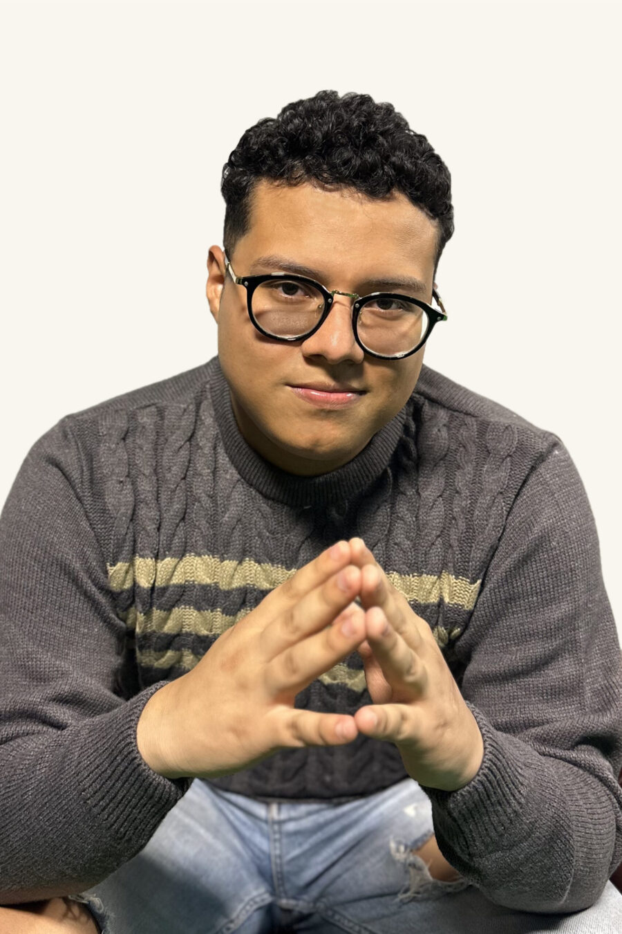 Buso Cuello Redondo Trenzado con Diseño