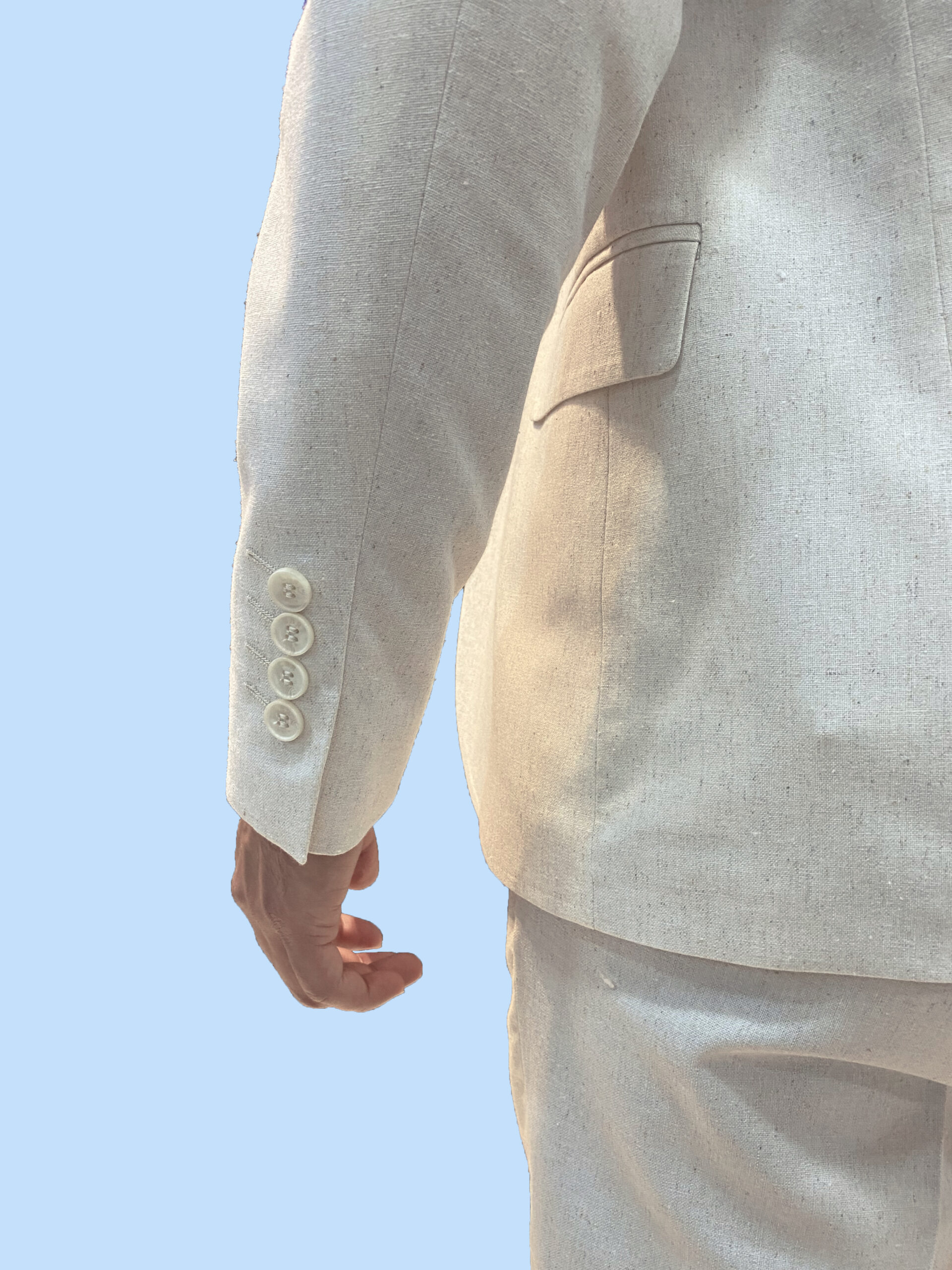 Traje de Lino Beige - Imagen 2