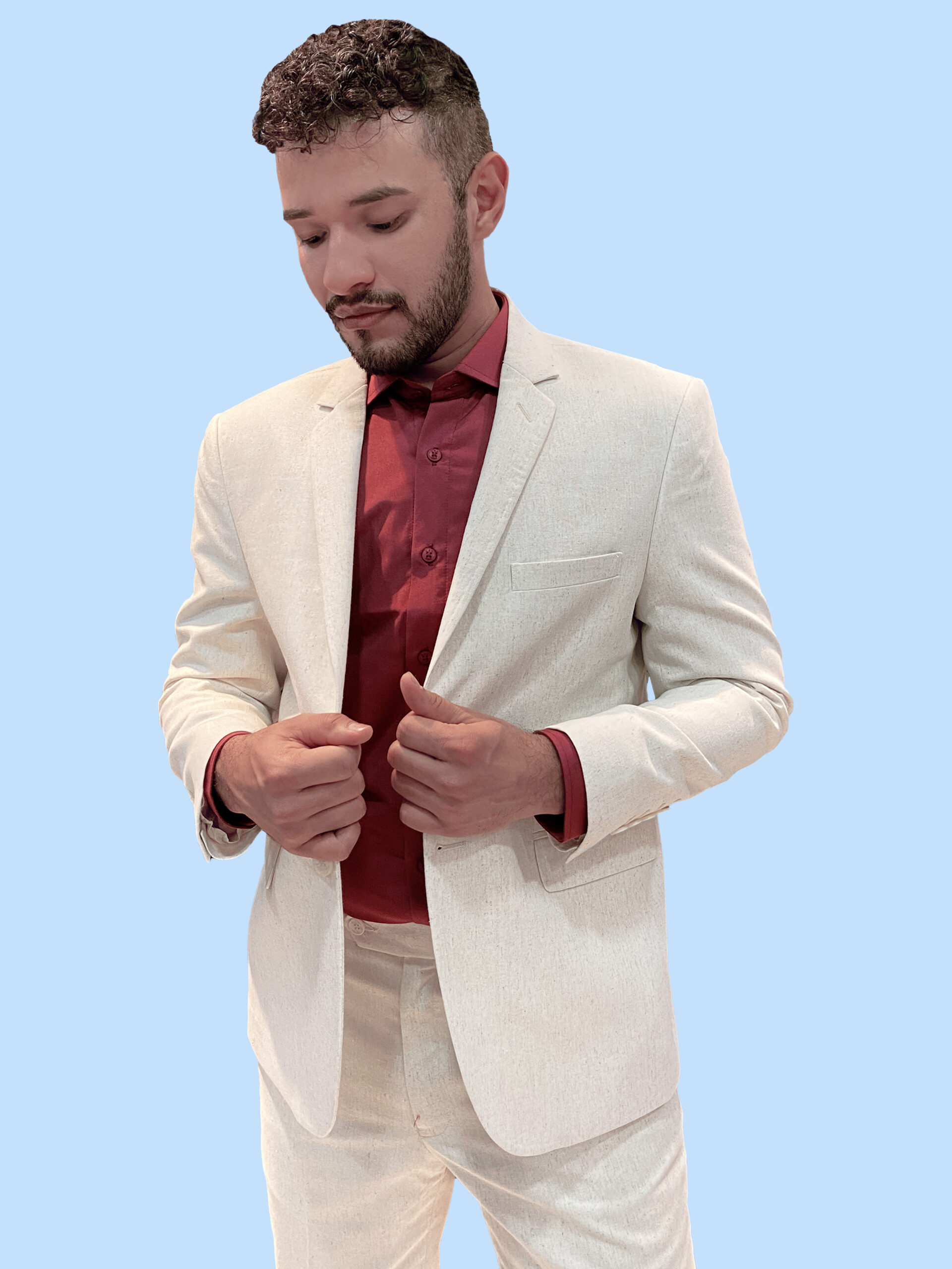 Traje de Lino Beige
