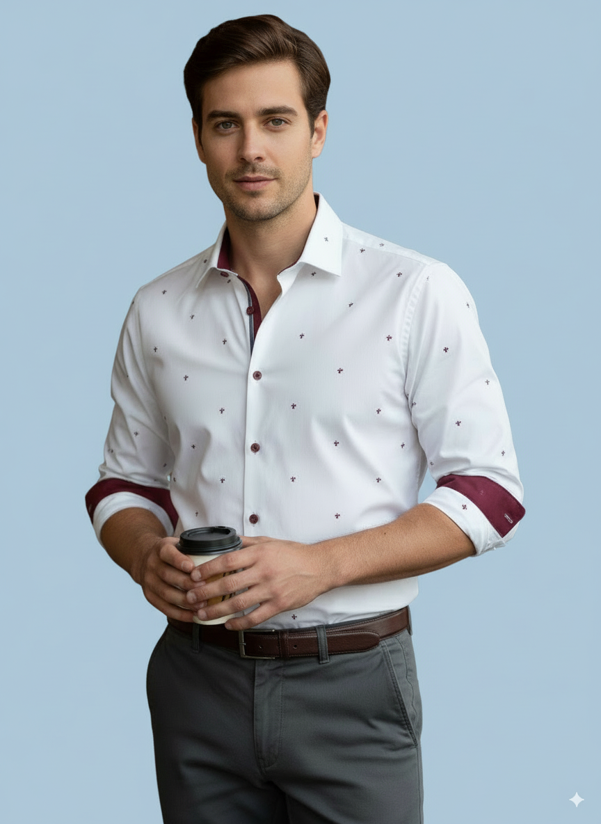 Camisa Manga Larga con Diseño