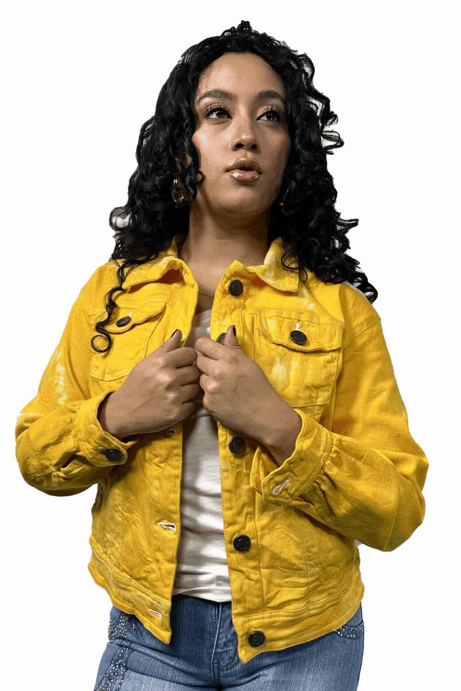 Chaqueta Jeans Amarilla